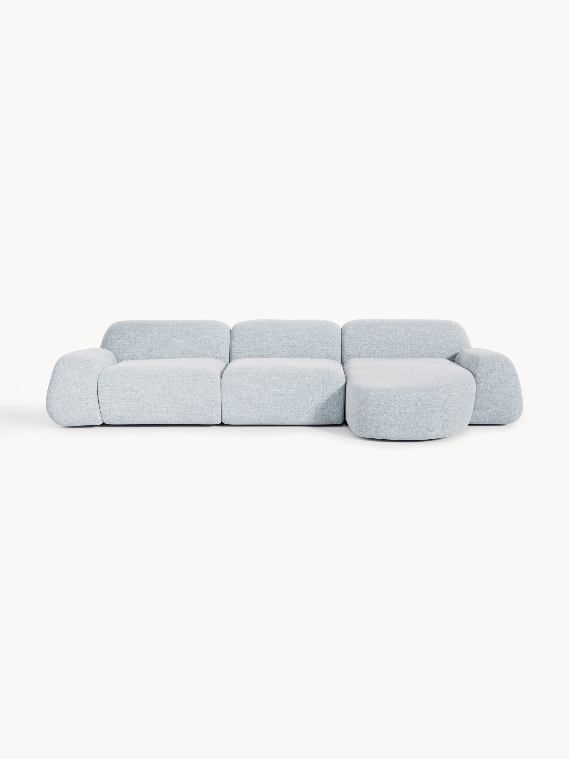 Wolka Bouclé Corner Sofa, Modular (4-Seater)