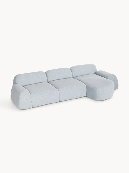 Wolka Bouclé Corner Sofa, Modular (4-Seater)
