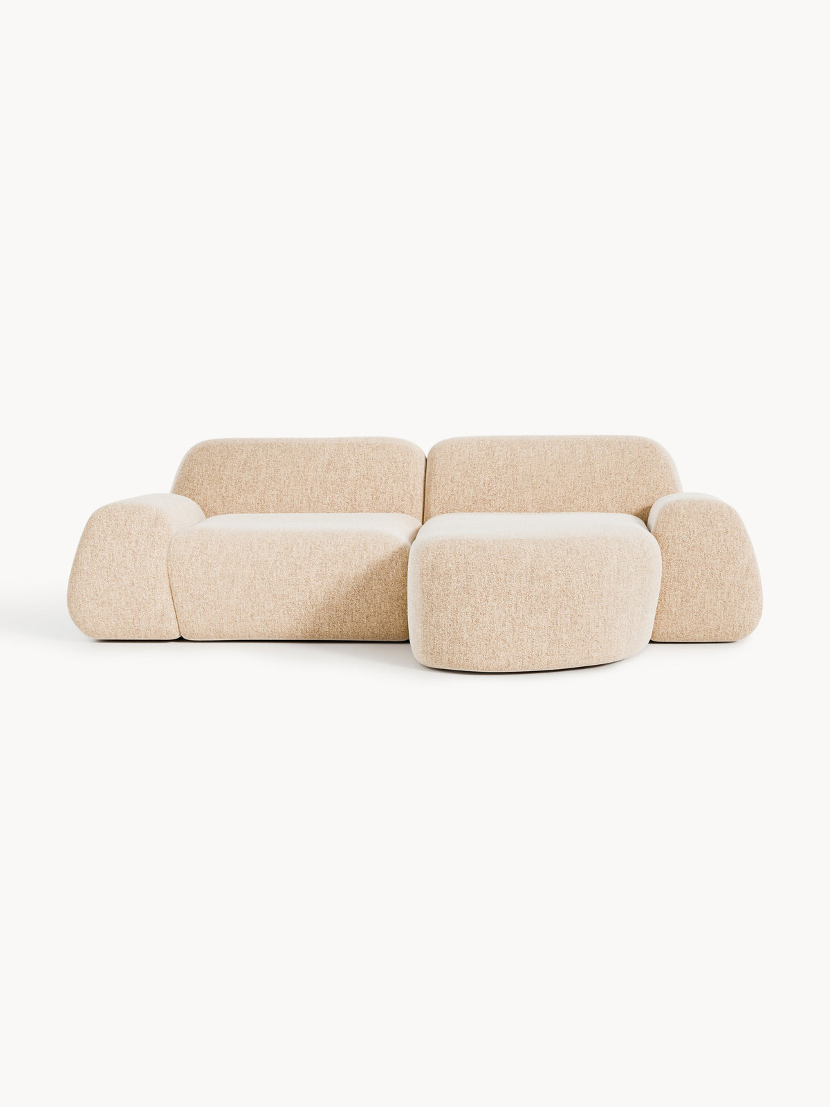 Wolka Bouclé Modular Corner Sofa (3-Seater)