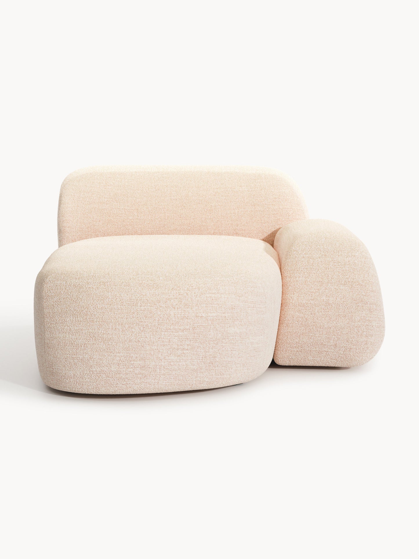 Wolka Chaise Corner Module in Bouclé