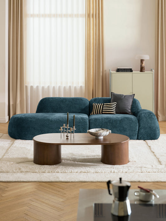 Wolka Teddy Bouclé Modular Chaise (3-Seater)