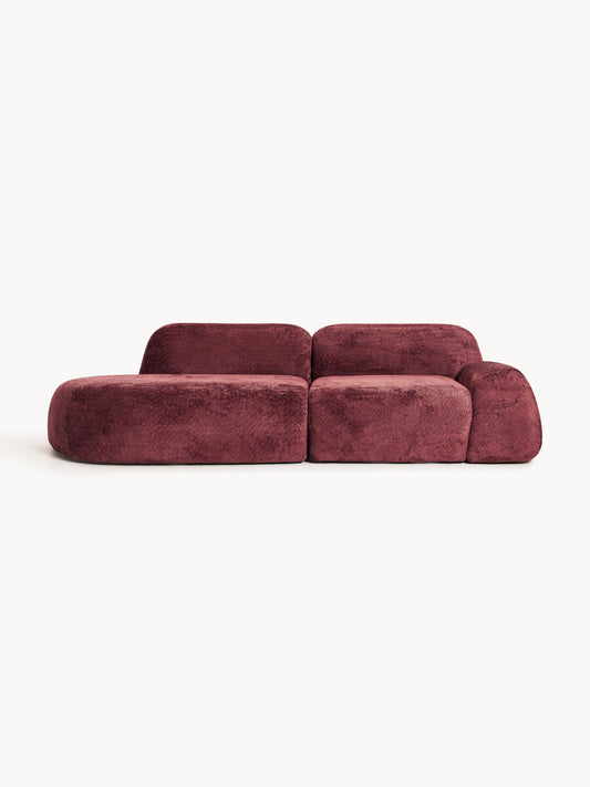 Wolka Teddy Bouclé Modular Chaise (3-Seater)