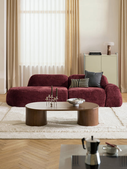 Wolka Teddy Bouclé Modular Chaise (3-Seater)