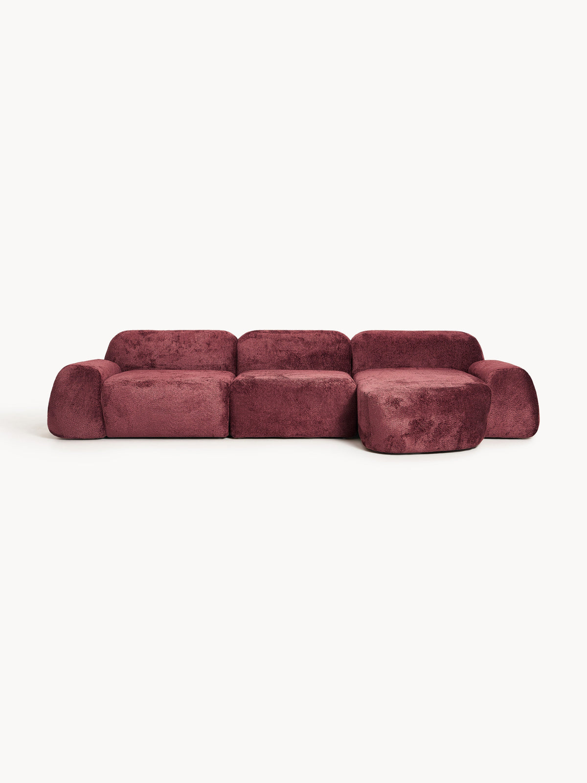 Wolka Teddy Bouclé Modular Corner Sofa (4-Seater)