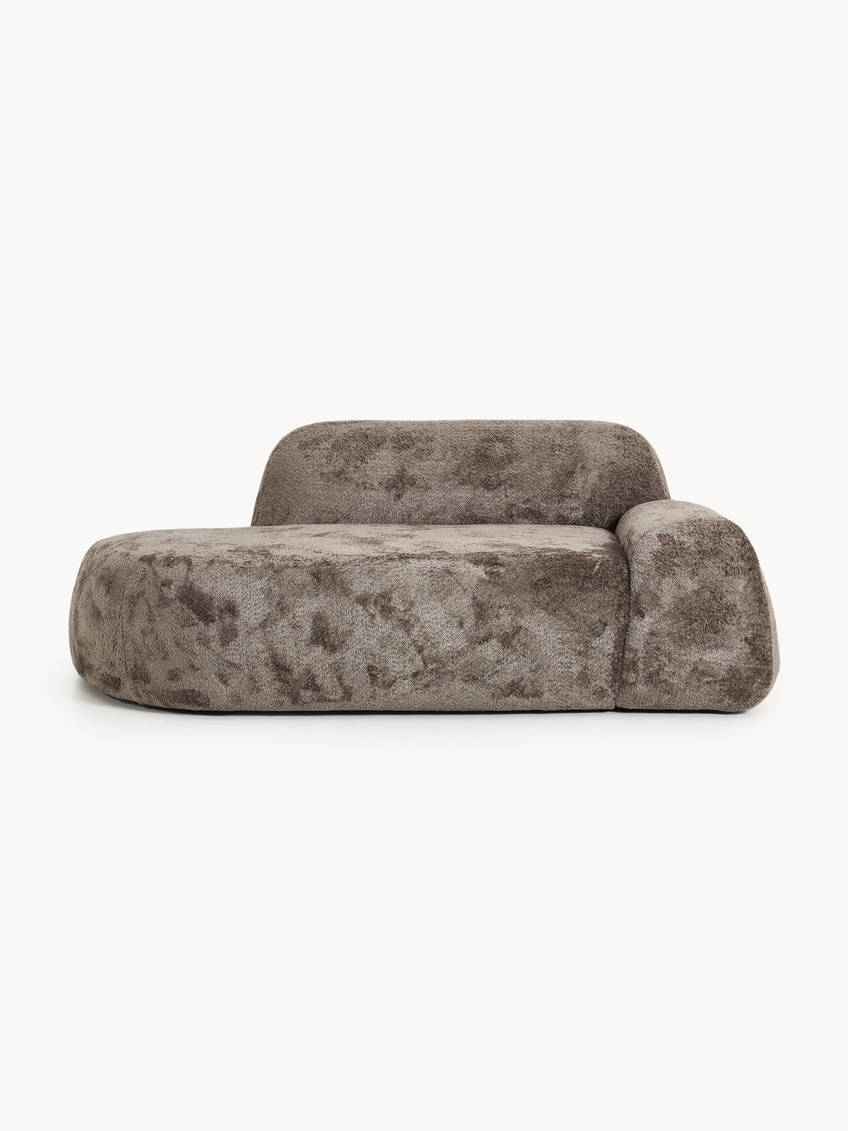Wolka Teddy Bouclé Sofa with Chaise Longue (2-Seater)