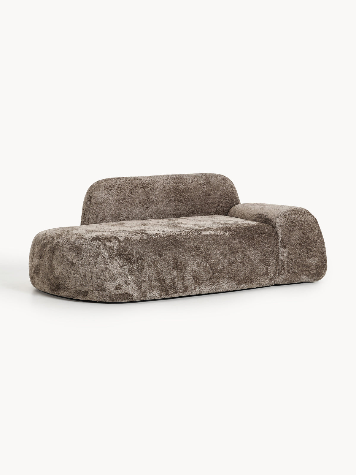 Wolka Teddy Bouclé Sofa with Chaise Longue (2-Seater)