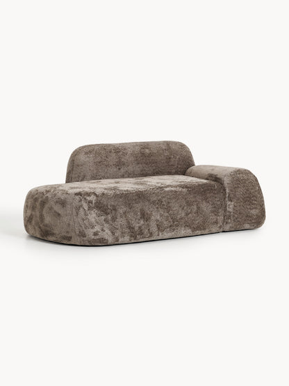 Wolka Teddy Bouclé Sofa with Chaise Longue (2-Seater)